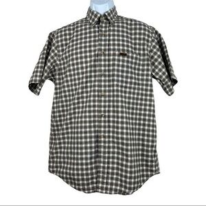 Carhartt Men Casual Shirt Plaid Buttons Down Sz L